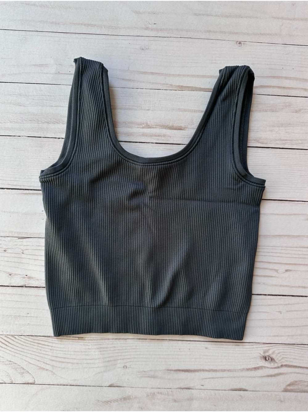 Athleta Girl Rise Above Rib Crop Tank (size 8-10)